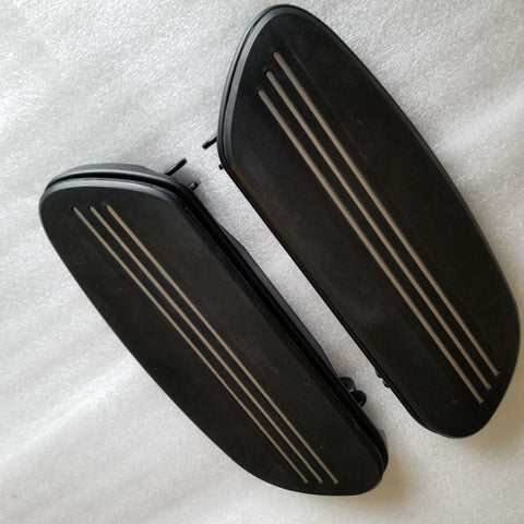 Rider Floor Boards with Streamliner Pads Denim Black (2007 & Newer Touring)