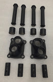 Push Rod Tubes and Tappet Covers - Denim Black (2017 and up Milwaukee 8 Touring Models)