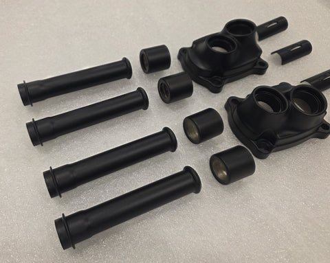 Push Rod Tubes and Tappet Covers - Denim Black (2017 and up Milwaukee 8 Touring Models)