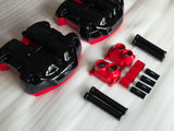Rocker Box Covers Gloss Black and CVO Gloss Red (2017 and up) Milwaukee 8 Touring Models