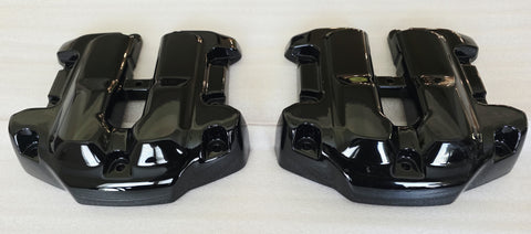 Rocker Box Covers Gloss Black (2017 and up Milwaukee 8 Touring Models)