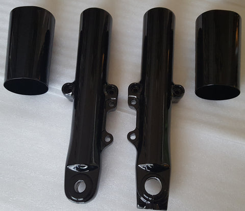 Fork Lowers & Cow Bells Gloss Black (2014 & Newer Touring)