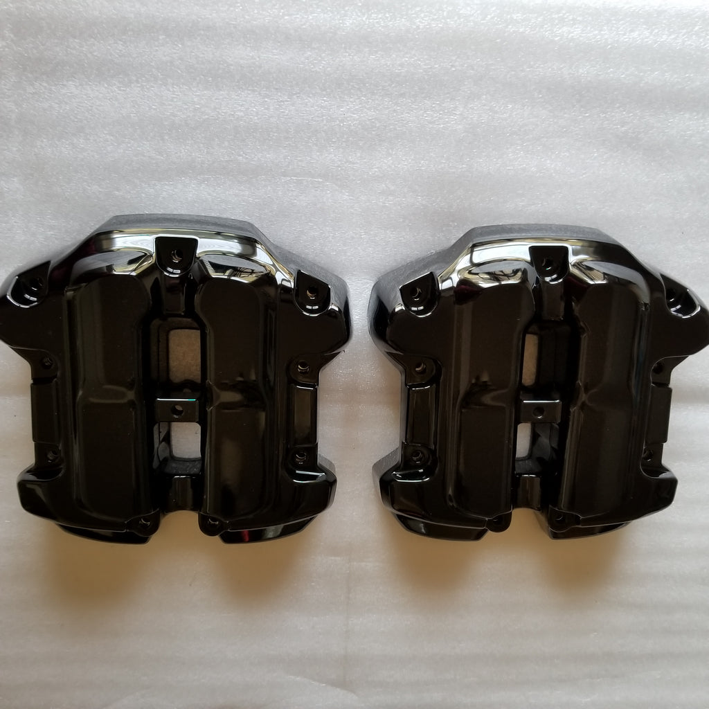 Rocker Box Covers Gloss Black (2017 and up) Milwaukee 8 Touring Models ...